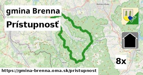 prístupnosť v gmina Brenna