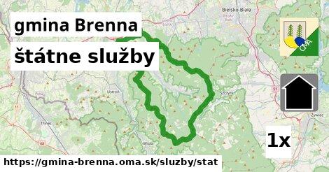 štátne služby, gmina Brenna