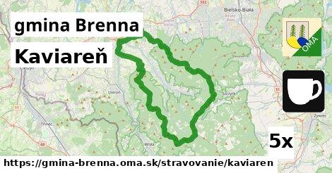 Kaviareň, gmina Brenna