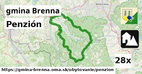 Penzión, gmina Brenna