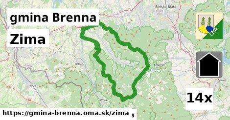 zima v gmina Brenna