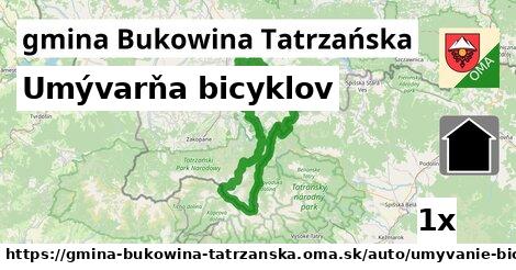 Umývarňa bicyklov, gmina Bukowina Tatrzańska