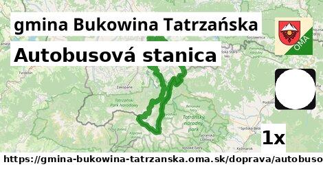 autobusová stanica v gmina Bukowina Tatrzańska