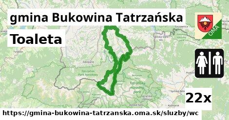 Toaleta, gmina Bukowina Tatrzańska