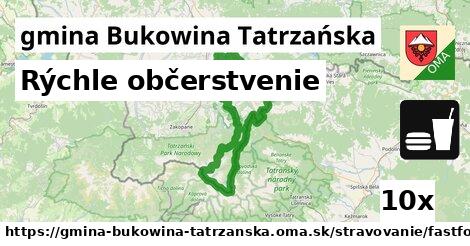 Rýchle občerstvenie, gmina Bukowina Tatrzańska