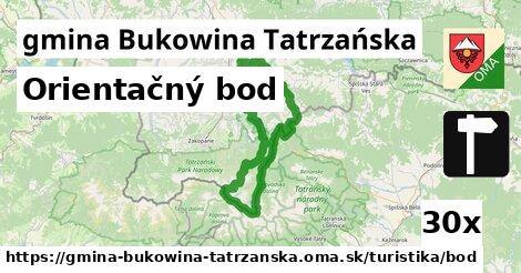 Orientačný bod, gmina Bukowina Tatrzańska