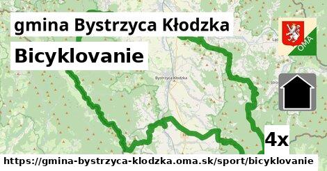 Bicyklovanie, gmina Bystrzyca Kłodzka