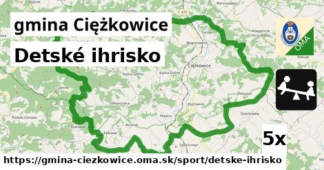 Detské ihrisko, gmina Ciężkowice