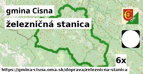 železničná stanica, gmina Cisna