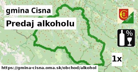 Predaj alkoholu, gmina Cisna