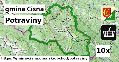 Potraviny, gmina Cisna