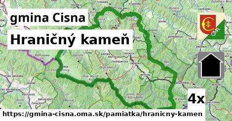 Hraničný kameň, gmina Cisna