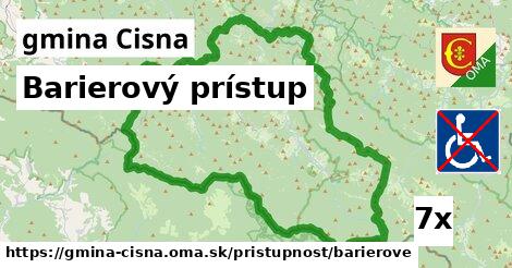 barierový prístup v gmina Cisna