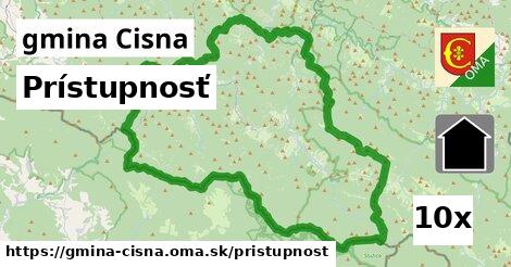 prístupnosť v gmina Cisna