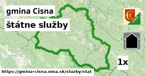štátne služby, gmina Cisna
