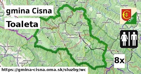Toaleta, gmina Cisna