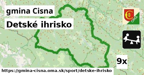 Detské ihrisko, gmina Cisna