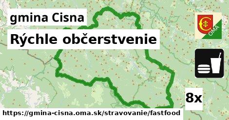 Rýchle občerstvenie, gmina Cisna