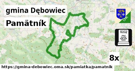 pamätník v gmina Dębowiec