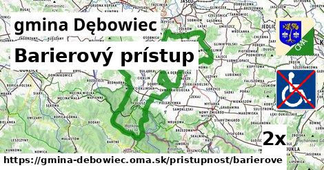 Barierový prístup, gmina Dębowiec