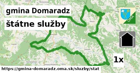 štátne služby, gmina Domaradz