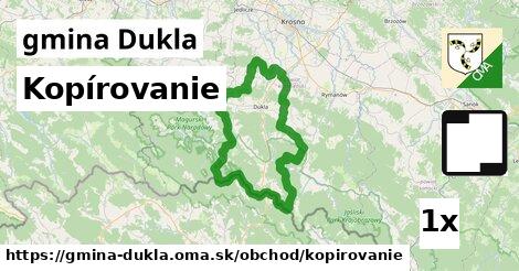 Kopírovanie, gmina Dukla