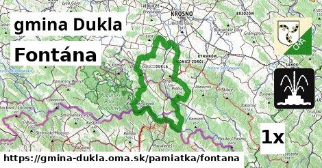 Fontána, gmina Dukla