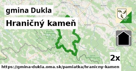 hraničný kameň v gmina Dukla