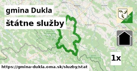 štátne služby, gmina Dukla