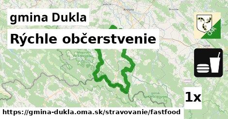 Rýchle občerstvenie, gmina Dukla