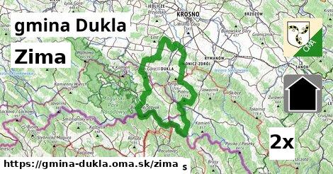 zima v gmina Dukla