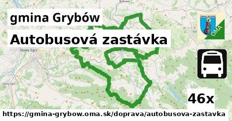 Autobusová zastávka, gmina Grybów