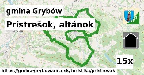 Prístrešok, altánok, gmina Grybów