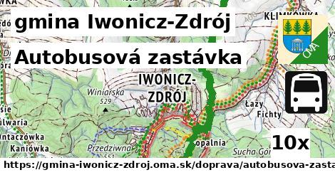 Autobusová zastávka, gmina Iwonicz-Zdrój