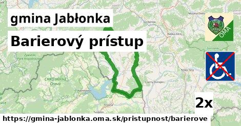Barierový prístup, gmina Jabłonka