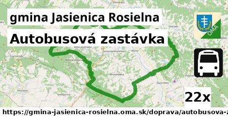 Autobusová zastávka, gmina Jasienica Rosielna