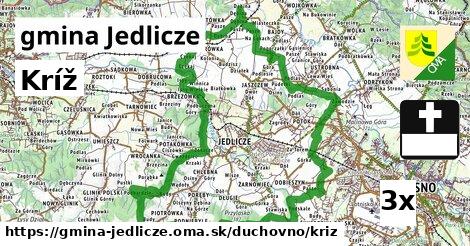 Kríž, gmina Jedlicze