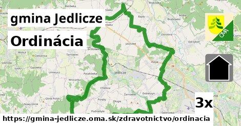 Ordinácia, gmina Jedlicze