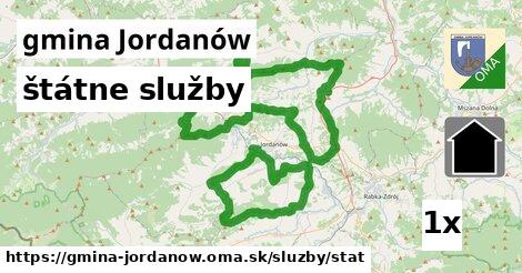 štátne služby, gmina Jordanów
