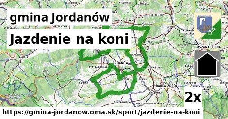 jazdenie na koni v gmina Jordanów