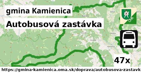 Autobusová zastávka, gmina Kamienica