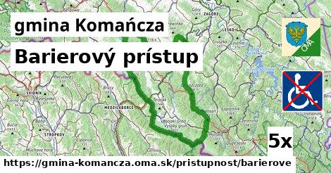 barierový prístup v gmina Komańcza