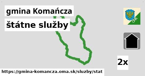 štátne služby, gmina Komańcza