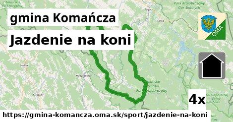 Jazdenie na koni, gmina Komańcza