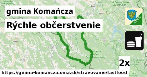 rýchle občerstvenie v gmina Komańcza