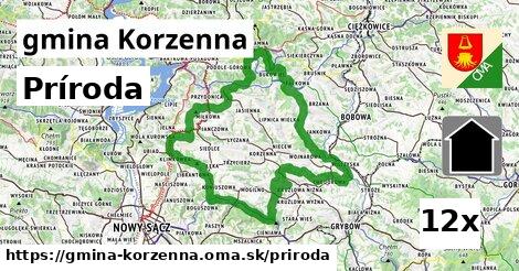 príroda v gmina Korzenna