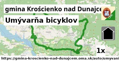 Umývarňa bicyklov, gmina Krościenko nad Dunajcem