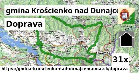 doprava v gmina Krościenko nad Dunajcem