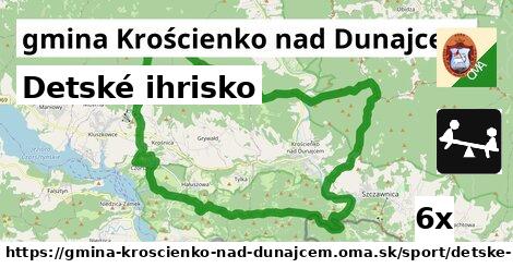 Detské ihrisko, gmina Krościenko nad Dunajcem