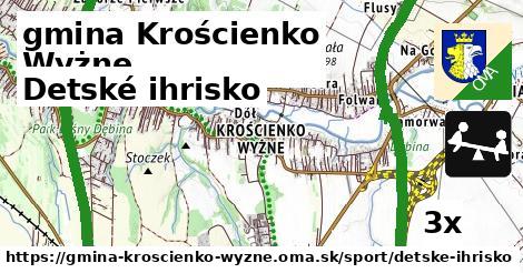 Detské ihrisko, gmina Krościenko Wyżne